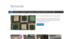 Desktop Screenshot of bluefrogcreek.com
